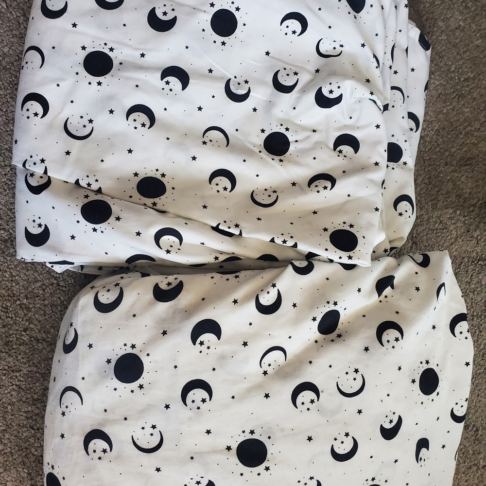 Moon and Stars Patterned Fabric